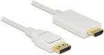 Delock Kabel Displayport 1.2 Stecker > High Speed HDMI-A Stecker Passiv 4K 2 m weiss