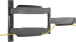 DELTACO Wall mount full-motion 3-way, 23-55", up to 35kg, black / ARM-1205