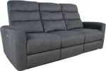 Home4you Diivan GASTON 3-kohaline elektriline recliner 206x85xH104cm, hall samet