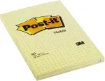 Post-it Suureformaadilised m&auml;rkmepaberid 102x152mm ruuduline kollane