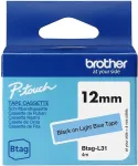 Brother BTAG-L31 | Black on Light Blue | Btag