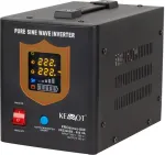 UPS KEMOT Uninterruptible power supply PROsinus-800 converter with pure sine wave and charging function 12V 230V 800VA/500W - black color