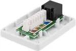 DELTACO Unshielded network socket, Surface UTP 1xRJ45, Cat6 / VR-217