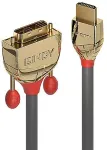 Lindy HDMI an DVI-D Single Link Kabel Gold Line 2m