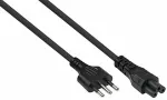 Kabelmeister Netzkabel Italien Typ I an C5 schwarz 1,8m
