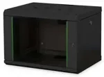 Digitus | Wall Mounting Cabinet | DN-19 07-U-SW | IP protection class: IP20; Front door: Glass door, single opening; Cabinet type: Wall mounting cabinet; Equipment mounting depth min.-max.: 305-370 mm; Load capacity: 100 kg; Dimensions 420 x 600 x 45 ...