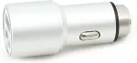 Omega autolaadija 2xUSB 2100mA Metal, h&otilde;bedane (43344)