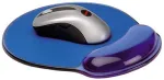 ROLINE Silicon Mousepad with Wristrest, transparent blue