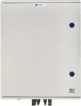 EMITER Switchgear attached DCAC hermetic IP66 EMITTER with DC surge arrester Dehn 1000V type 1+2, 4 x PV string, 4 x MPPT // ogr. AC Dehn type 1+2, 100A 3-F, FR 100A, syg. Faz + Socket