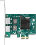 V&otilde;rgukaart DeLOCK PCI Express x1 Netzwerkkarte Gigabit LAN 2 x RJ45 BCM