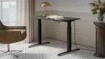 Cama MEBLE Desk with electric height adjustment MOON 121x67x72-120 black/anthracite
