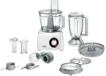 Bosch MultiTalent 8 food processor 1100 W 3.9 L Translucent, White Built-in scales