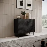 Cama MEBLE 2D ONDA chest of drawers 98x45x85 black