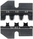 Knipex crimping insert 97 49 66 for MC4 solar connectors, crimping pliers (for KNIPEX crimping system pliers, Item No. 97 43 xx)