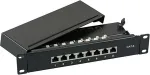 EFB-Elektronik EFB Mini-Patchpanel STP 8xRJ45 Cat.6, 10 1HE, RAL7035 grau