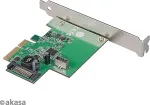 Akasa PCIe card USB 3.2 Gen 2 internal connector