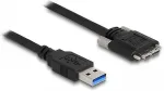 Delock USB 5 Gbps Kabel Typ-A Stecker zu Typ Micro-B Stecker mit Schrauben 0,5 m