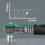 WERA Safe-Torque A1 Set 1, 10 pieces, torque wrench (black/green, 1/4" square, 2-12 Nm)