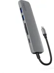 NONAME Epico 6in1 Aluminum USB-C 8K Hub - Gray