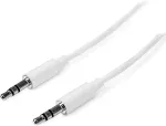 StarTech.com 3.5mm m/m 2m, 3.5mm, 3.5mm, Male/Male, White