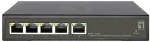 LevelOne Hilbert 5-Port Gigabit PoE Smart Lite Switch, 802.3at/af PoE, 4 PoE Outputs, 60W PoE Power Budget
