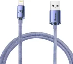 Noname Baseus CAJY000005 Crystal Shine Series Data Cable USB - Lightning 20W 1.2m Purple