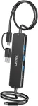 UNITEK KVM Hub 10 Gbps &ndash; przełączanie między 2 hostami, 3&times;USB-A