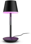 Philips by Signify Philips Hue Go Table Lamp Akku black White Color Ambiance