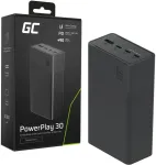 GREEN CELL Powerbank 30 000mAh, 22.5W, 4 ports, black
