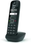 Telefon GIGASET Laua Gigaset AS690HX analoog/DECT K&otilde;neleja nimi ja identifitseerimine Black