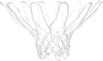 Avento Basketball net 47NA white