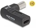 DeLOCK Adapter f&uuml;r Notebook Ladekabel USB Type-C&trade; Buchse zu IBM 7,9 x 5,5 mm Stecker 90&deg; gewinkelt