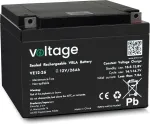 Volt Polska AGM Battery Voltage 12V 26Ah VE12-26 (Lifespan 6-9 years)