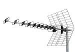 ISKRA Antena DTX-48F Yagi 21-69 Juodas Juodas