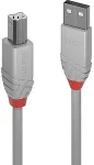 Lindy USB 2.0 Kabel Typ A/B Anthra Line M/M 3m grau