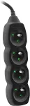 Tracer Power strip Power Watch 3m black (4 sockets)