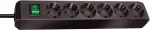 Brennenstuhl Eco black S 6x