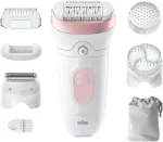 Epilaator Braun | Epilator | Silk-&eacute;pil Series 7 7-060 | Operating time (max) 40 min | Number of power levels 1 | Wet & Dry | White/Pink