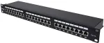 Intellinet 24-Port Cat6a Patchpanel FTP 1HE schwarz