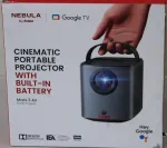 Anker Nebula SALE OUT. | Mars 3 Air Google TV Projector with Built-In Netflix | Full HD (1920x1080) | 400 ANSI lumens | Black | DAMAGED PACKAGING | Wi-Fi