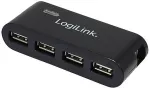 Logilink HUB USB 2.0 4-Ports with power supply, Black