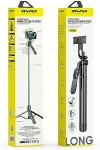 AWEI Universal selfie stick aluminium black