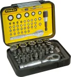 Stanley Set of 39 1/4 Drive Bits (25mm) + 1 Magnetic Bit Holder with Lock-Ring