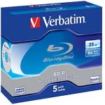 Toorikud Verbatim 1x5 BD-R Blu-Ray 25GB 6x Speed Jewel Case