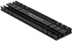 DeLOCK Heatsink flat 100 mm for M.2 module black - Solid State Drive K&uuml;hlk&ouml;rper - Schwarz