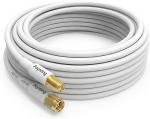 Poynting Antennen Zubeh&ouml;r Kabel A-CAB-144 5mTwin Pair HDF195 SMA (M) zu SMA (F) white Gold beschichtet
