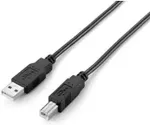 EQUIP USB2.0 Druckerkabel USB-A->USB-B St/St 1.00m schwarz Polybeutel