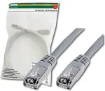 Digitus Patchkabel RJ45 SF/UTP Cat5e 5.00m grau Polybeutel