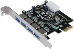 Longshine USB 3.0 Card PCIe 4*extern retail
