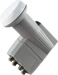 SCHWAIGER Quad-Switch LNB 4 Sat. Wetterfest Grau